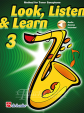 Look, Listen & Learn 3 - Tenor Saxophone + Audio Access Included